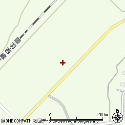 新庄戸沢線周辺の地図