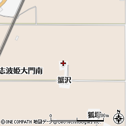 宮城県栗原市志波姫北郷蟹沢42-2周辺の地図