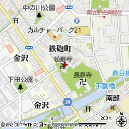 松巌寺周辺の地図