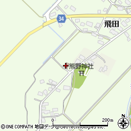 飛田公民館周辺の地図