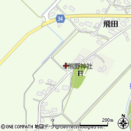 飛田公民館周辺の地図