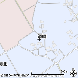 宮城県栗原市志波姫八樟道崎周辺の地図