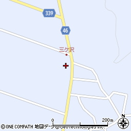 山形県東田川郡庄内町三ケ沢中里76-2周辺の地図