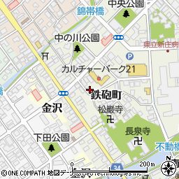 山形県新庄市鉄砲町5-16周辺の地図