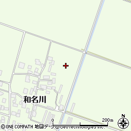 山形県鶴岡市和名川古田周辺の地図