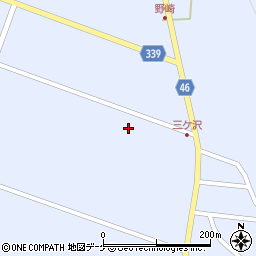 山形県庄内町（東田川郡）三ケ沢（中江）周辺の地図