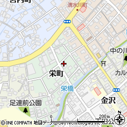 山形県新庄市栄町4-7周辺の地図