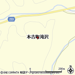 宮城県気仙沼市本吉町滝沢周辺の地図