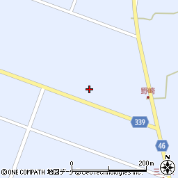 山形県東田川郡庄内町三ケ沢六田周辺の地図
