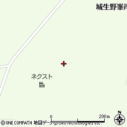 宮城県栗原市築館城生野入の沢周辺の地図