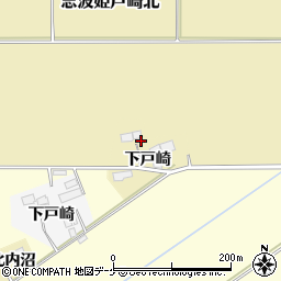 宮城県栗原市志波姫南郷下戸崎周辺の地図