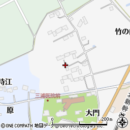 宮城県栗原市志波姫北郷竹の内周辺の地図