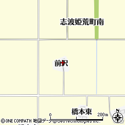 宮城県栗原市志波姫北郷（前沢）周辺の地図
