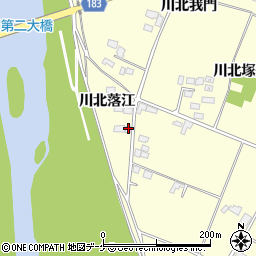 宮城県栗原市若柳川北落江422周辺の地図