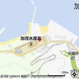 山形県立加茂水産高等学校周辺の地図