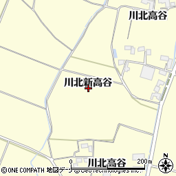 宮城県栗原市若柳（川北新高谷）周辺の地図