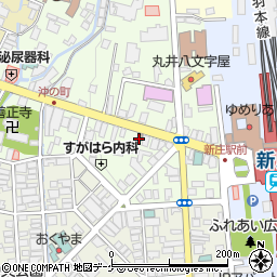 新庄駅前郵便局周辺の地図