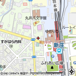 トヨタレンタリース山形新庄駅前店周辺の地図