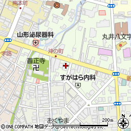 山形新聞　新庄支社周辺の地図
