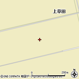 山形県鶴岡市馬町（上草田）周辺の地図