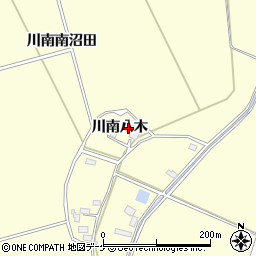 宮城県栗原市若柳川南八木33周辺の地図