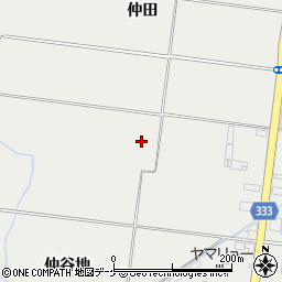 山形県鶴岡市文下仲田周辺の地図