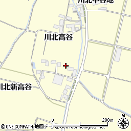 宮城県栗原市若柳川北高谷47周辺の地図