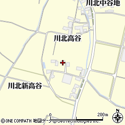 宮城県栗原市若柳川北高谷46周辺の地図