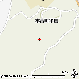 宮城県気仙沼市本吉町平貝周辺の地図