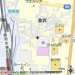 山形県新庄市金沢1067-2周辺の地図