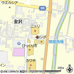 山形県新庄市金沢794周辺の地図