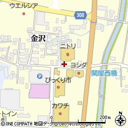 山形県新庄市金沢804周辺の地図