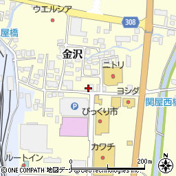 山形県新庄市金沢805周辺の地図