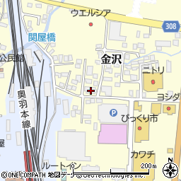 山形県新庄市金沢817周辺の地図