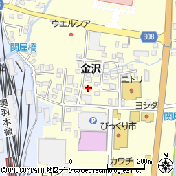 山形県新庄市金沢805-13周辺の地図