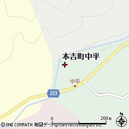 宮城県気仙沼市本吉町中平25周辺の地図