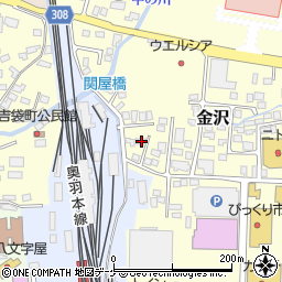 山形県新庄市金沢819周辺の地図