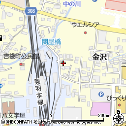 山形県新庄市金沢824周辺の地図