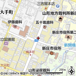 山形県新庄市本町周辺の地図