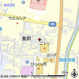 山形県新庄市金沢807周辺の地図