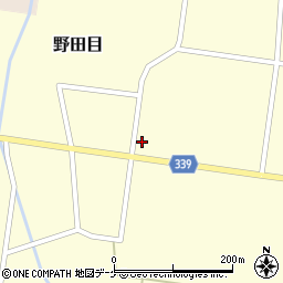 山形県鶴岡市野田目家ノ腰74周辺の地図