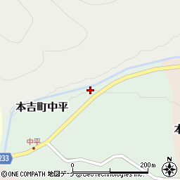 宮城県気仙沼市本吉町中平20周辺の地図