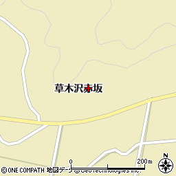 宮城県栗原市花山草木沢赤坂周辺の地図