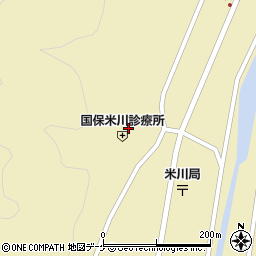 米川診療所周辺の地図