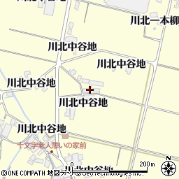 宮城県栗原市若柳（川北中谷地）周辺の地図