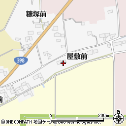 宮城県栗原市志波姫北郷屋敷前42周辺の地図