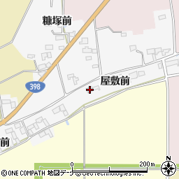 宮城県栗原市志波姫北郷屋敷前42-2周辺の地図