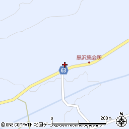 山形県最上郡最上町黒澤25周辺の地図