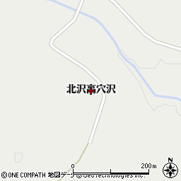宮城県栗原市一迫（北沢高穴沢）周辺の地図