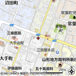新庄大手町郵便局周辺の地図